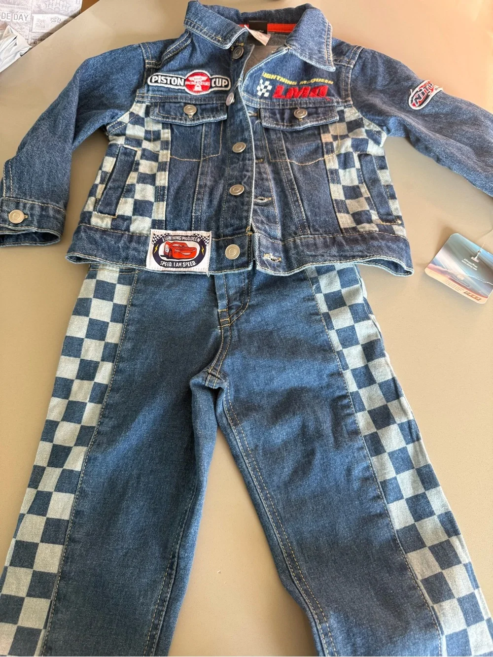 Disney Lightning McQueen Denim Jacket & Pants Set - Blue